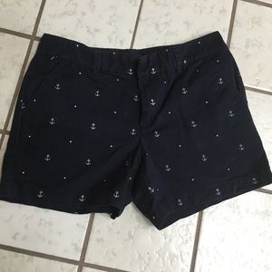 Navy anchor print Tommy Hilfiger shorts size 6